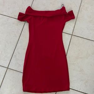Short red dress